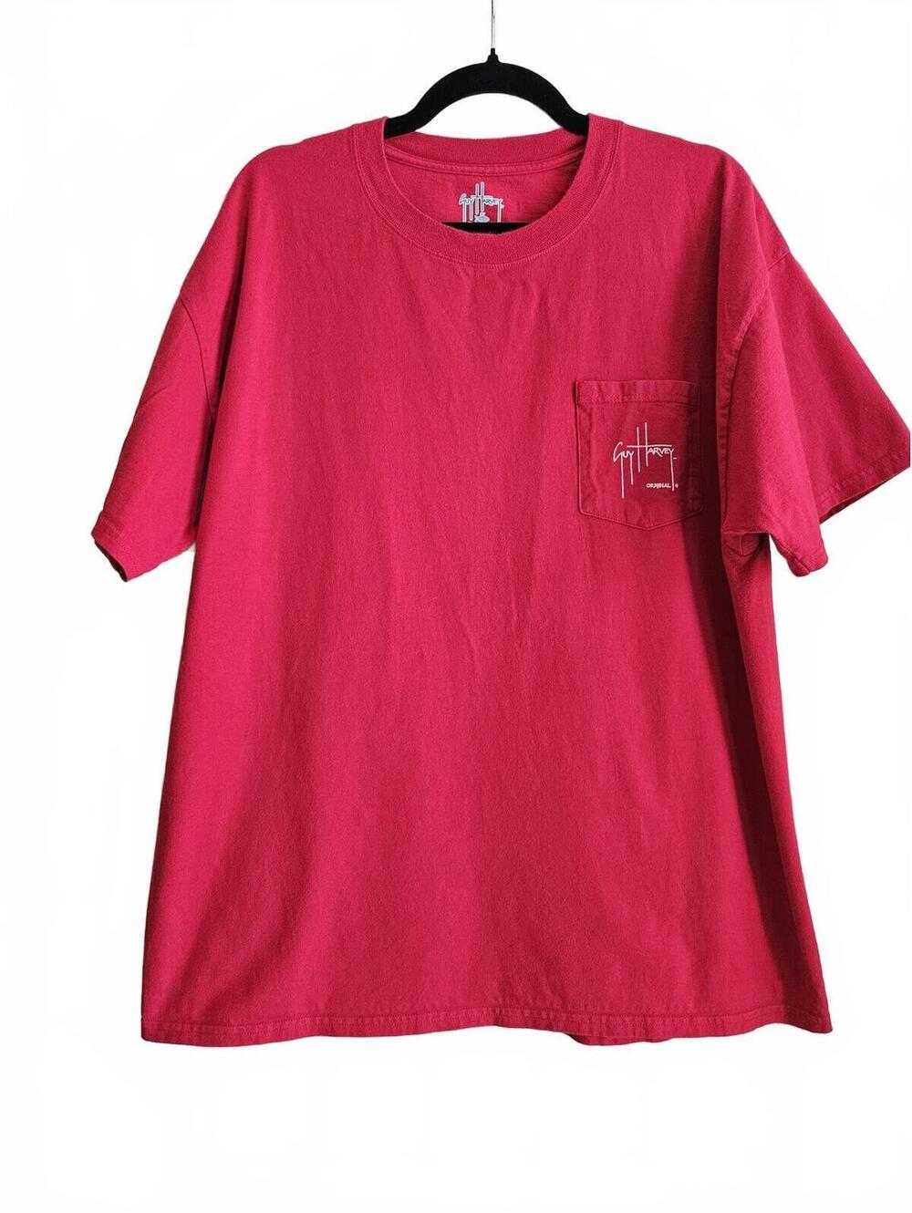 Guy Harvey Red Fire Dept Graphic T-Shirt XL